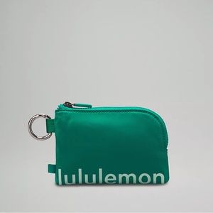 Lululemon Clippable Card Pouch, Maldives Green- NWT